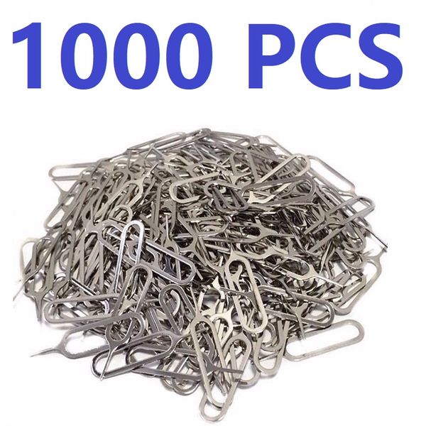 50 1000Pcs Eject Sim Card Tray Open Pin Needle Key Tool Universal Cell Phone Cards Accessories
