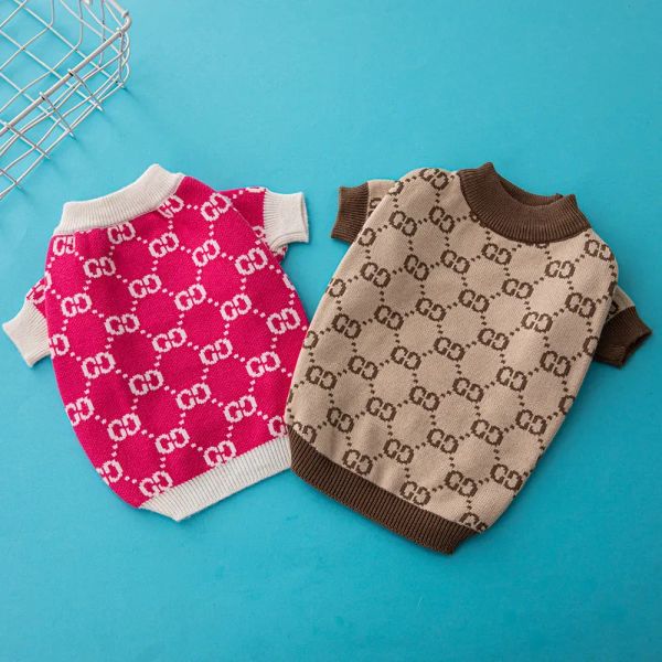 

Winter high-end designer dog clothes puppy sweater coat kitten pug French bulldog Chihuahua Schnauzer Pomeranian pet products wholesale fe4, Pink