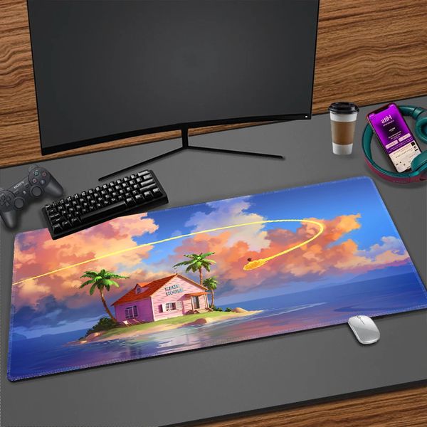 Gamer Keyboard Pad Desk Mat 90x40 Mousepad Anime Mouse Mats Office Accessories Pc Cabinet Games Computer Gaming Extended Pads