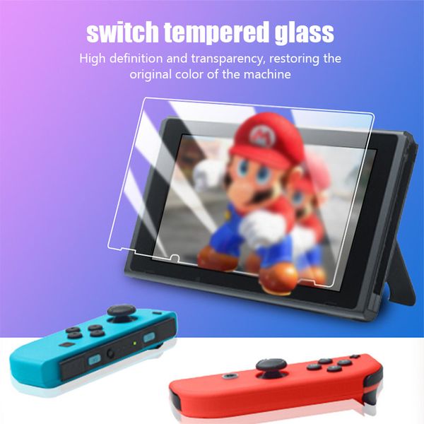 DATA FROG 3PCS Tempered Glass Screen Protector Compatible Nintendo Switch 9H HD Clear Glass Film for Nintendos Switch