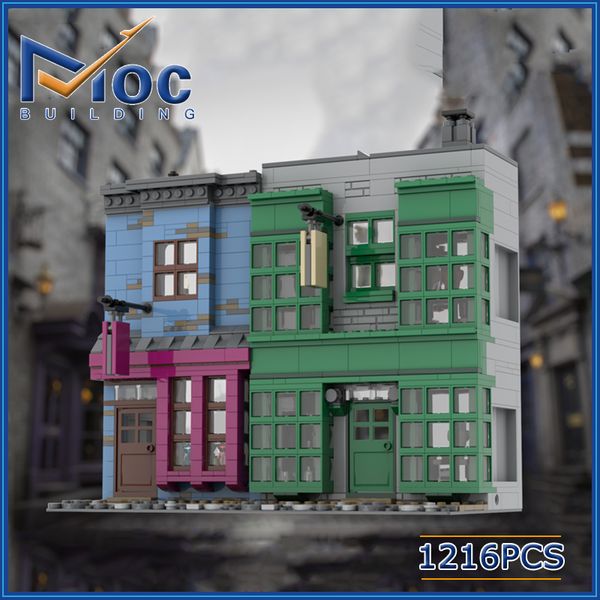

Classic 1216Pcs Movie MOC Magical Menagerie Slug and Jiggers Building Blocks Castle Model DIY Assembly Brick Toy For Children, Multicolor