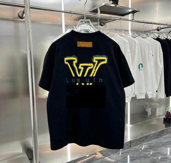 

Summer New High Quality Clothing Brand Designer Fashion Luxury 123 Men And Women Couples Casual T-Shirt Letter Round Neck Short Sleeve Fashion T-Shirt tees tops, Aqua