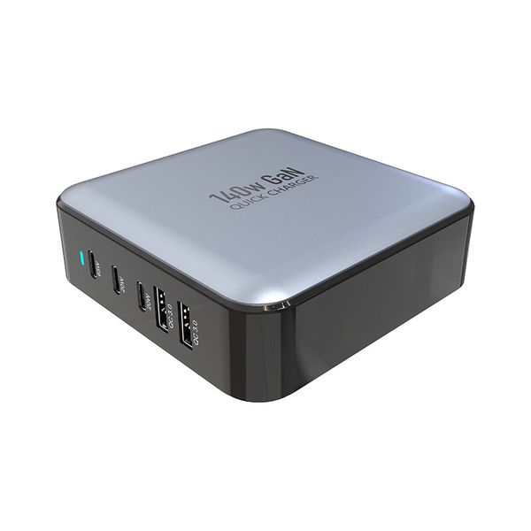 

Chargers Super Fast 140W Real GaN Charger Adapter For Phone Laptop Mobile Phone Travel 5-Port USB Type C PD 3.1 Fast Charging Multi-Port Charger harging