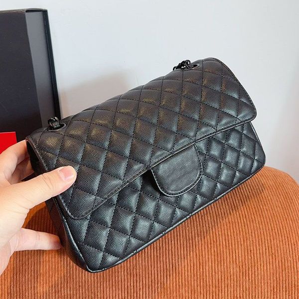 

designer bag Crossbody bags Calfskin Handbag 1:1 quality Luxury bags Shoulder bag Woman Bag Shopping Bag Chain bag Wealth package Storage bag Fortune bag 26m, Black