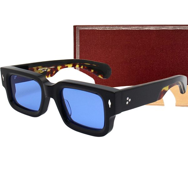 

jacq jmm Sunglasses For Men Women Summer Designers Ascarii American High Street Outdoor Fashion Style Anti-Ultraviolet Retro Plate Acetate Fiber Square Frame