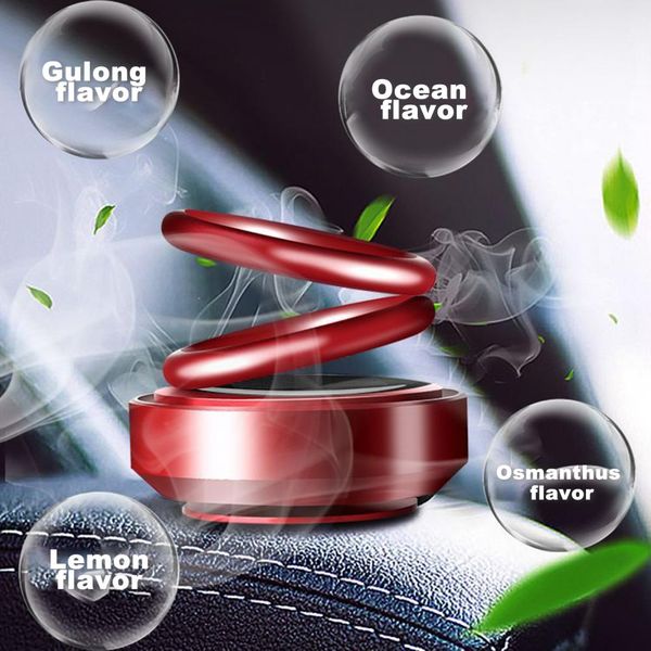 Car Air Freshener Creative Solar Perfume Diffuser Small Lasting Fragrance Purifier Interior Accessories