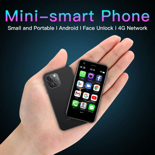 

XS12 PRO SOYES Android 10.0 Smartphone Dual Analog 4GB RAM 16/64GB ROM WIFI Bluetooth OTG FM Hotspot GPS mini 4G Mobile Phone 16/6, Black