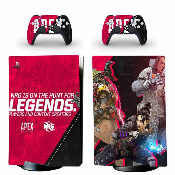 Apex Legends PS5 Digital Skin Sticker Decal Cover for Console and 2 Controllers PS5 Skin Sticker Vinyl