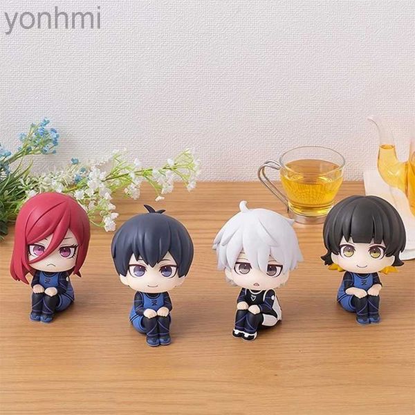 Anime Manga Blue Lock Anime Figure Isagi Yoichi Chigiri Hyoma Bachira Meguru Nagi Seishiro Action Figures Collection Model Figurine Doll Toy 240413