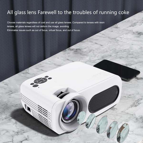 M7 projector Android 9.0 for home theaters video games WIFI 6 BT 4.1 300 ANSI Support 8K 4K 1920*1080 LED 3D HD smart projector