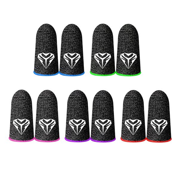 2 pcs mobile game controller fingertip gloves phone game fingertip cover antisweat finger sleeve for pubg