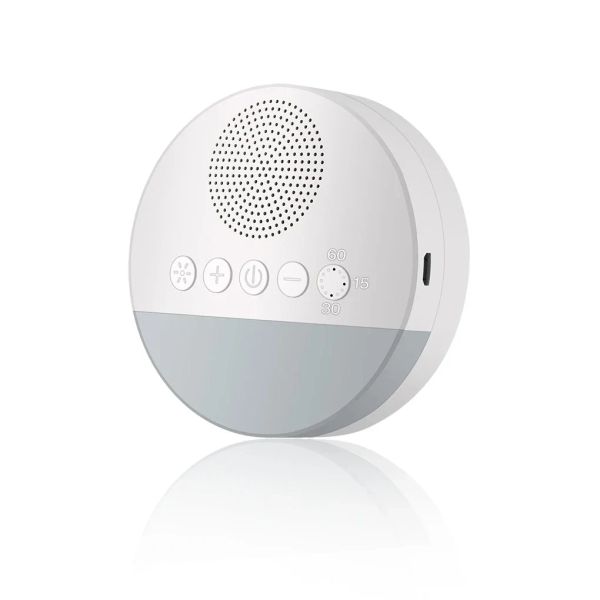 Portable Baby White Noise Machine USB Rechargeable Timed Shutdown Sleep Machine Baby Sleep Sound Player Night Light Noise Player