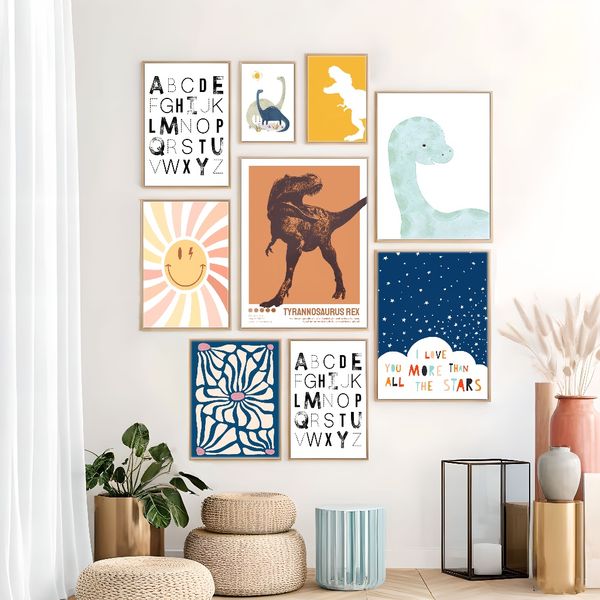 

3 pieces Wooden Framed Canvas Poster modern abstract art, floral art,Creative Waterproof Canvas Posters, Bedroom, Office, Living Room, Cafe