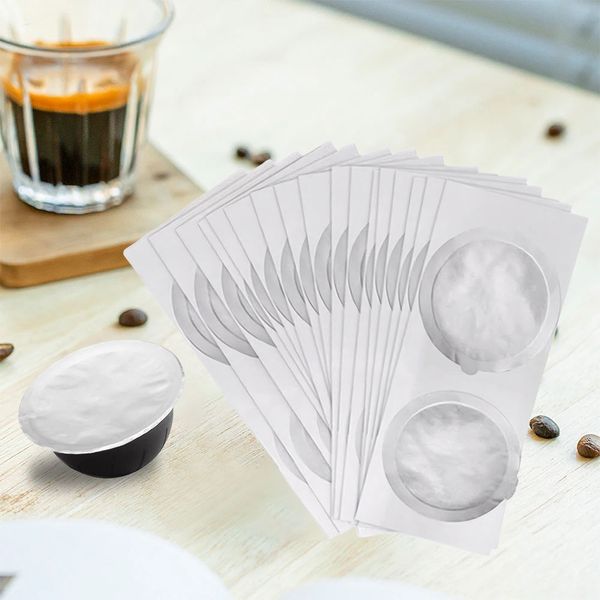 10/20 PCS Aluminum Foils Lids Disposible Aluminum Seals Stickers Coffee Capsule Seals Foils for Nespresso Vertuo Coffee Maker