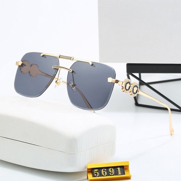 

Frameless Sunglasses Designer Sunglasses for Women Oversized Diamond Sunglass Polarized Eyeglasses Outdoor Beach UV400 Sun glass for Men 6 Color Optional