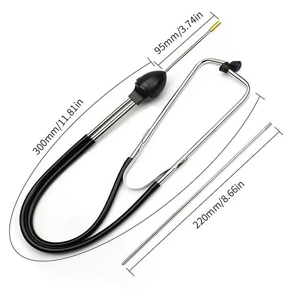 1pc Auto Cylinder Stethoscope, Mechanics Car Engine Block Diagnostic Automotive Hearing Tool Detection