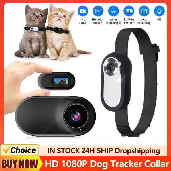 

HD 1080P Tracker No WiFi Needed Dog Cat Pet Collar Nanny Camera Video Records with 32G Card for Indoor/Outdoor