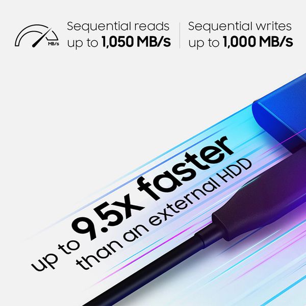 Samsung T7 SSD Portable External Disk Hard Drive Solid State Disk USB 3.2 Gen 2 Compatible SSD 1TB 2TB for Laptop Desktop PC