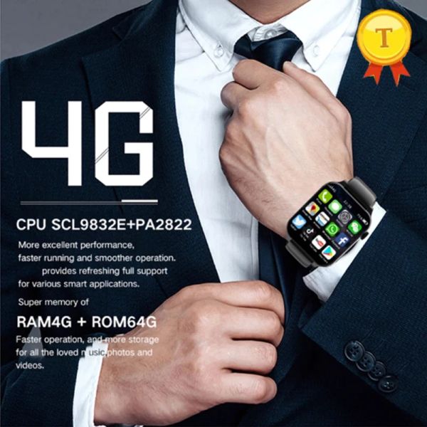 

2023 New Upgrade 4G LTE Android 9.0 Smart Watch Men 1.99