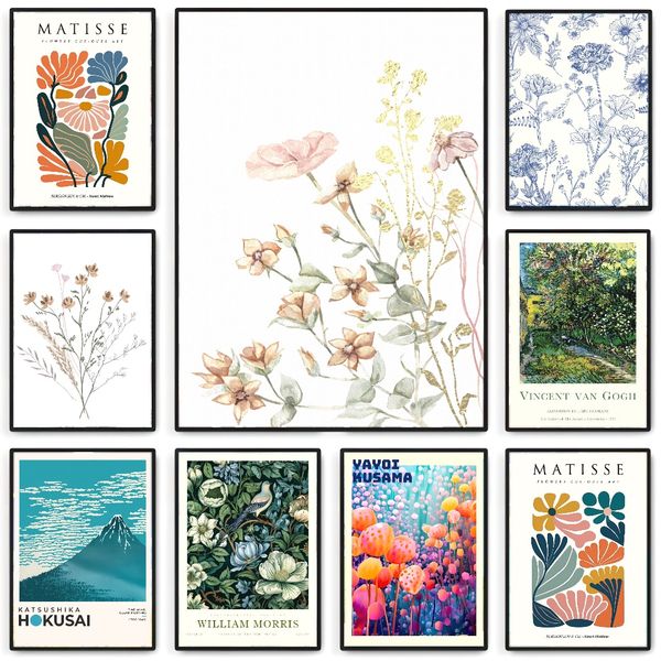 

3 pieces Wooden Framed Canvas Poster Colorful floral poster,Creative Waterproof Canvas Posters, Bedroom, Office, Living Room, Cafe, Bar