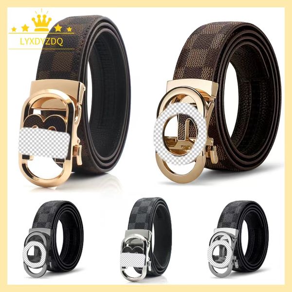 

Fashion Good quality Womens Belt Men Designers Leather Waistband Black Brown Cowhide Belts Women Classic Casual Cinturones De Diseno 110cm-125cm Smooth Buckle Belt., A4