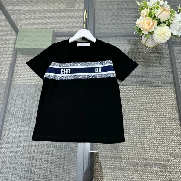 

Baby T Shirt Kids Designer Clothes Kid Short Sleeve Summer Girls Boys Tee Fasion 100% Cotton Comfortable Breathable Without Pilling Tops Brand 2 Styles, White