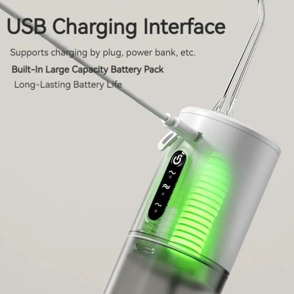 Ae USB New Floss Portable Water Rechargeable Oral Irrigator ML Electric Tooth Cleaning Device Modes Waterproof proof