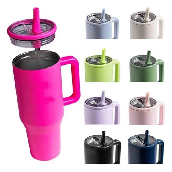 

A new type of car lid with foldable straw used for 40 ounce cup replacing leak proond reusable water bottle lids Y241114, Black