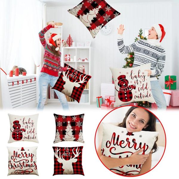 

Christmas Pillow Fashion Home Furnishing Pillowcase Holiday Decoration Cover case