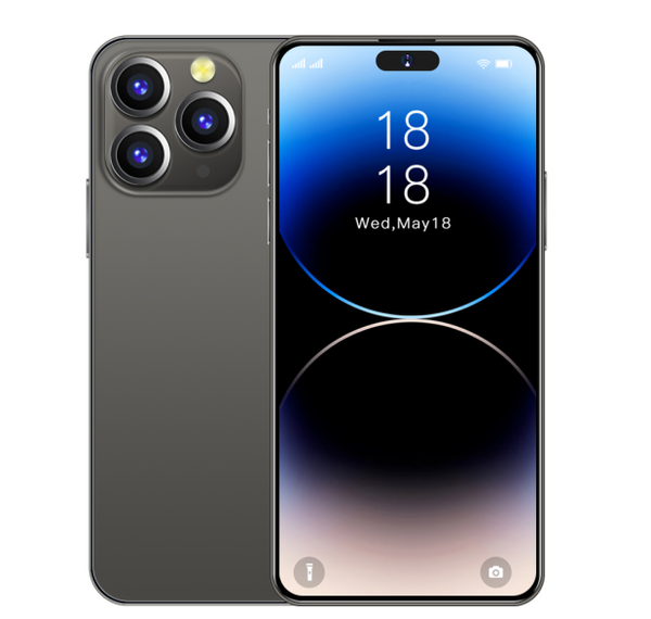 

New Unlock Dual SIM I14 Pro MAX Smartphone Android 6.1 inch Screen Face ID Android 8.1 MTK6580A 1GB 8GB Cellphone