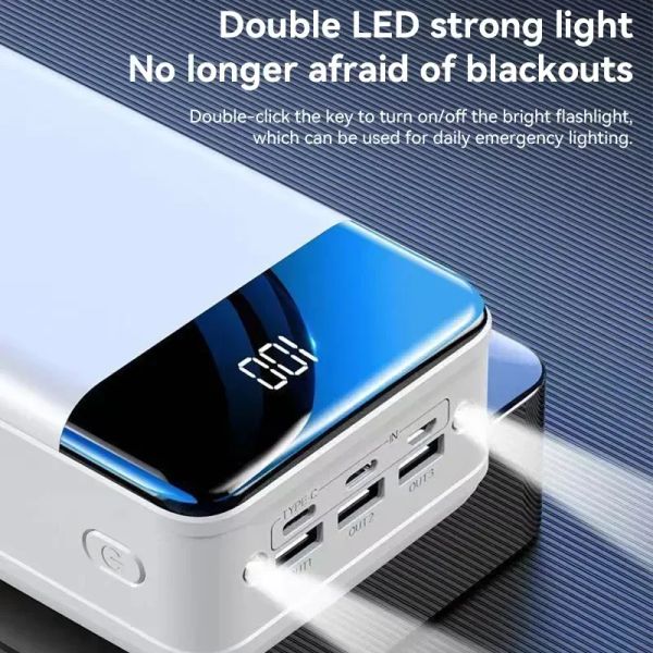 

Large 200000mAh Capacity Power Bank Mobile Phone Super Fast Charging Mobile Power Tablet Mobile Computer External Power Supply