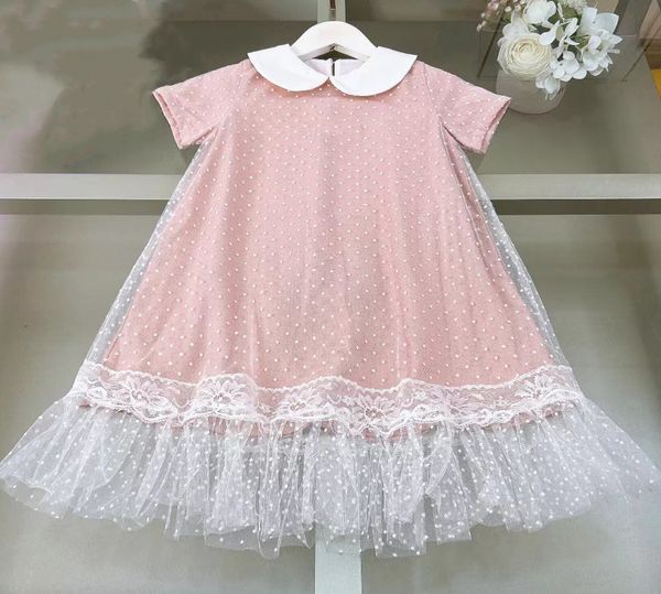 

2024 New Dress Newset Children Baby Dresses Birthday Dresse Female Summer Clothes Kids Girl Clothes Baby Dress, Pink