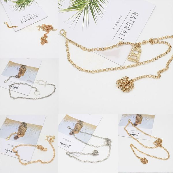 

Belts Fashion Alloy Waist Chain Belt Pearl Rhinestone Inlay Metal For Women Student Dress Designer Waistband Jeans, Black