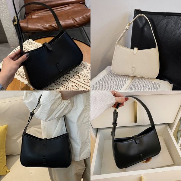 

Luxury hand designer women shoulder bag LE 5 a 7 outdoor Sac Luxe pure color vacation clutch bags top quality female versatile black te031 Y4, 7#