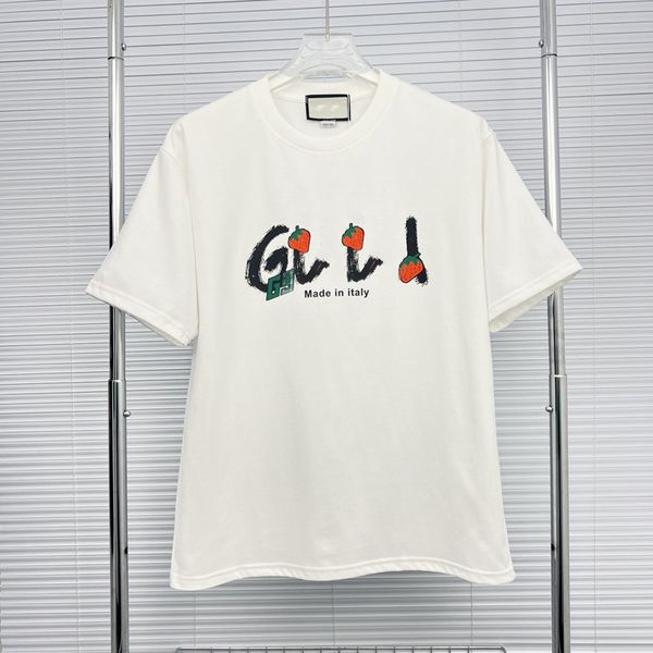 

Designers Mens Rhude Embroidery T Shirts for Summer Mens Tops Letter Shirt Womens Tshirts Clothing Short Sleeved 100% Cotton Tees Size -3XL, Black