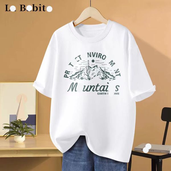 

Brand Designer Men's and Women's T-shirt Breathable White Black T-shirt printed letters English diamond round neck short sleeve cotton top 42, T2