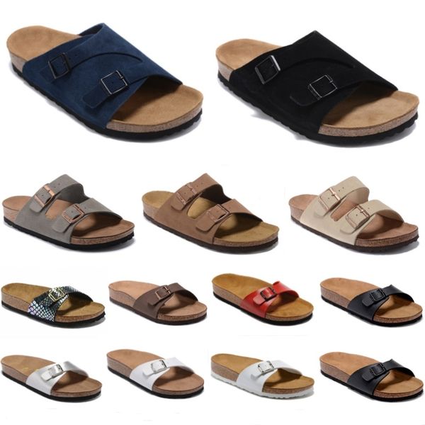 

Madrid Mermaid Boston Cork Slipper Fashion Men Women Beach Sandals Designer Shoes Luxury Slide Summer Fashion Wide Flat Slippery Flip Flop Size 34-43, Beige