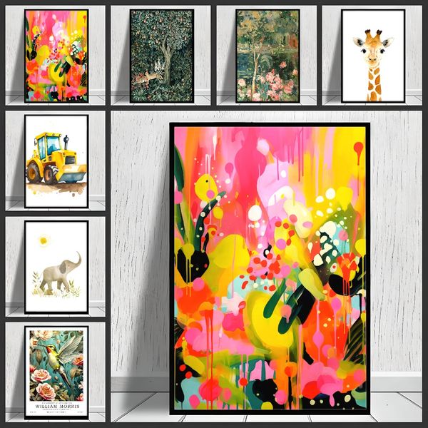 

3 pieces Wooden Framed Canvas Poster vintage art, hummingbird art, flower art, modern art, Creative Waterproof Canvas Posters, Bedroom