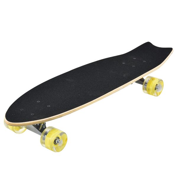 Skateboards rocket boards surfboards maple wear-resistant thickened board flash PU wheels aluminium bracket adult children short boards