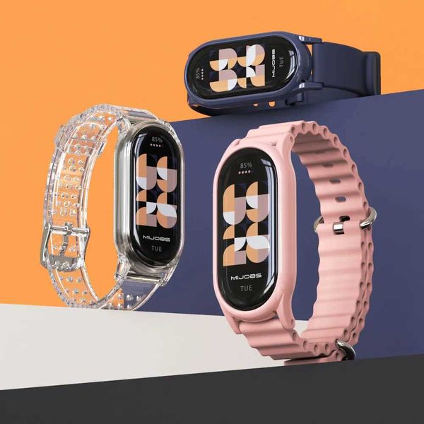 Silicone Wah Bracelet for Mi Band 8 Waterproof for Smart Band 8 Smartwah Replacement for Miband 8 Correa M241115