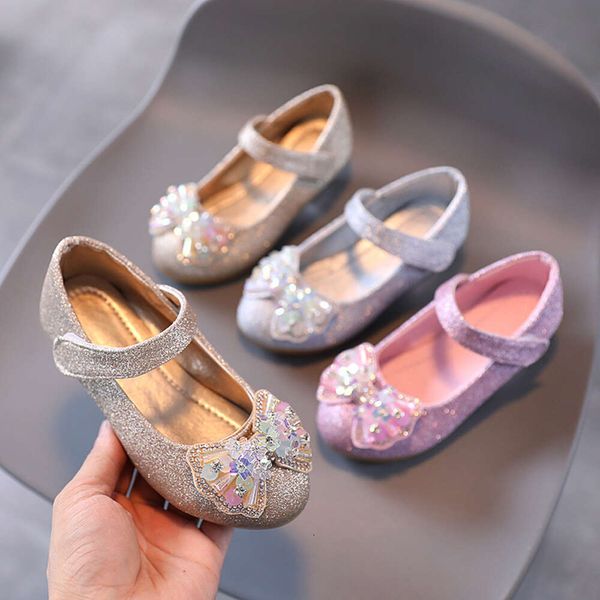 

Girls Leather Shoes, High Heels, 2024 Performance, Crystal Single Shoe Dress, Model Runway Show, Bow Princess Shoes, Children's Shoes, Multi-color