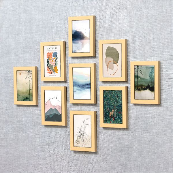 

Framed Set of 3 Painting Prints, Forest art, nature, sika deer, wildlife,Creative Waterproof Canvas Posters, Bedroom, Office, Living Room