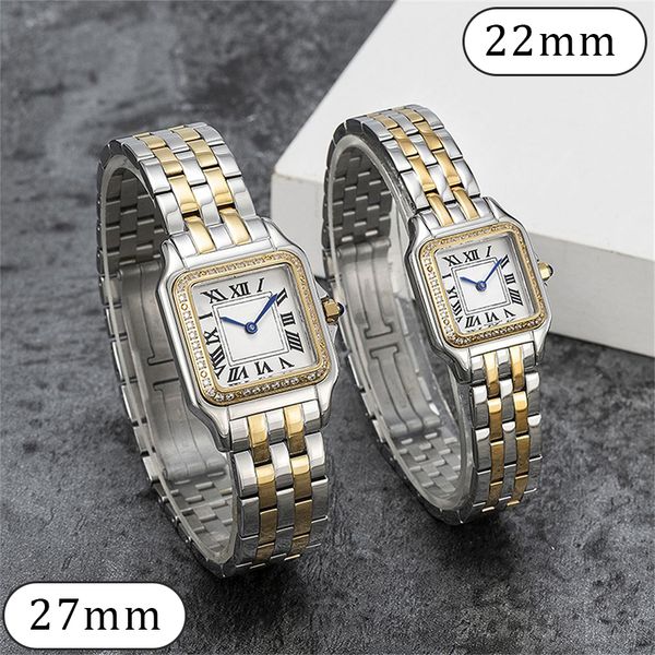 

Wristwatches ladies watch classic Panthere watches luxur watch 22 or 27 MM Two sizes Quartz Movement casual Stainless Steel Gold watchstrap casual modern business, #11 optional accessories