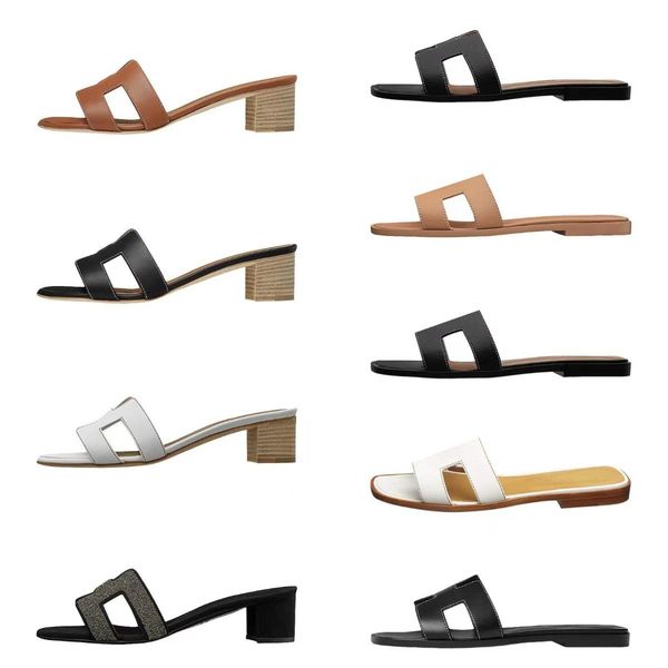 

WithBox Designer Heels sandals for women slide luxury flat slippers beach sandal classic rubber slides suede genuine leather sliders casual womens shoes 35-42, Light gray