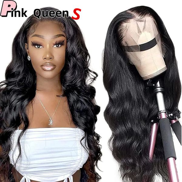 

and European American elastic breathable lace front wig 13x4 women black large wave chemical fiber high-temperature wig glueless wig curly wigs windy s
