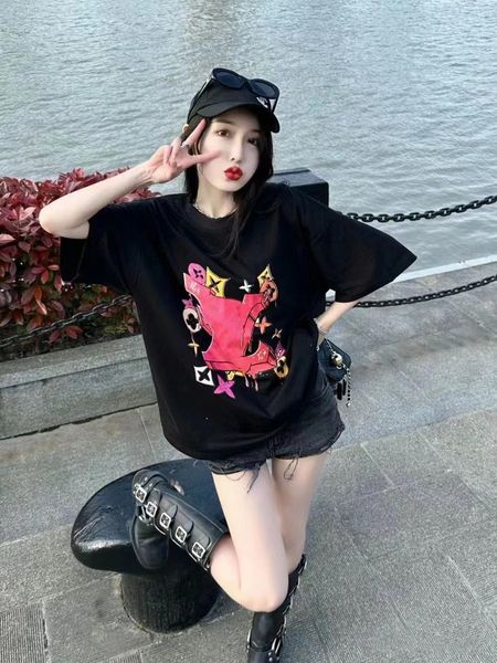 

T Shirt for men Summer Mens Women Designers T Shirts Loose Fashion Brands Tops Man Casual Luxurys Clothing Street Sleeve Clothes Tshirts, #23