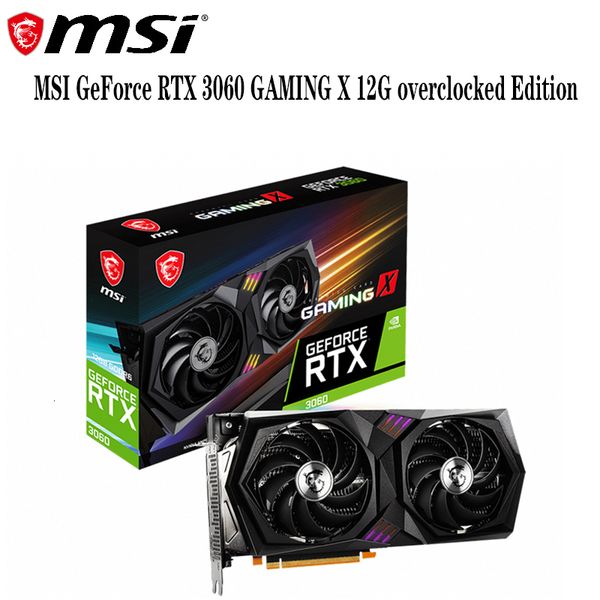 Msi GeForce RTX 3060 GAMING X 12G Overclocked Gaming Design Professional Computer Graphics Card
