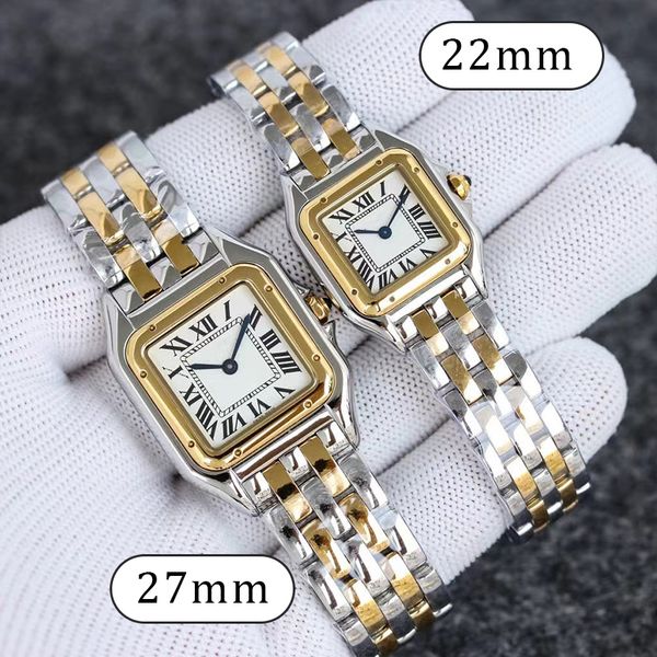 

Wristwatches Swiss movement watches Designer women watch high quality Women watch diamond bezel 22 Or 27MM fashion Silver watchstrap Stainless Steel Top Watches, #4 split