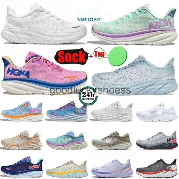 

2024With Original Logo hokah One Bondi 8 Running hokahs Shoes Womens Platform Trainers Runnnerssneakers Clifton 9 Men Women Blakc White Harbor Mens 36-45, Blue