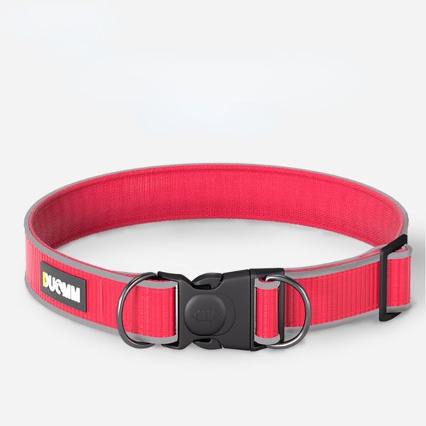 

Reflective Dog Collar with Safety Locking Buckle, Adjustable Nylon Pet Collars for Dogs, Multi color